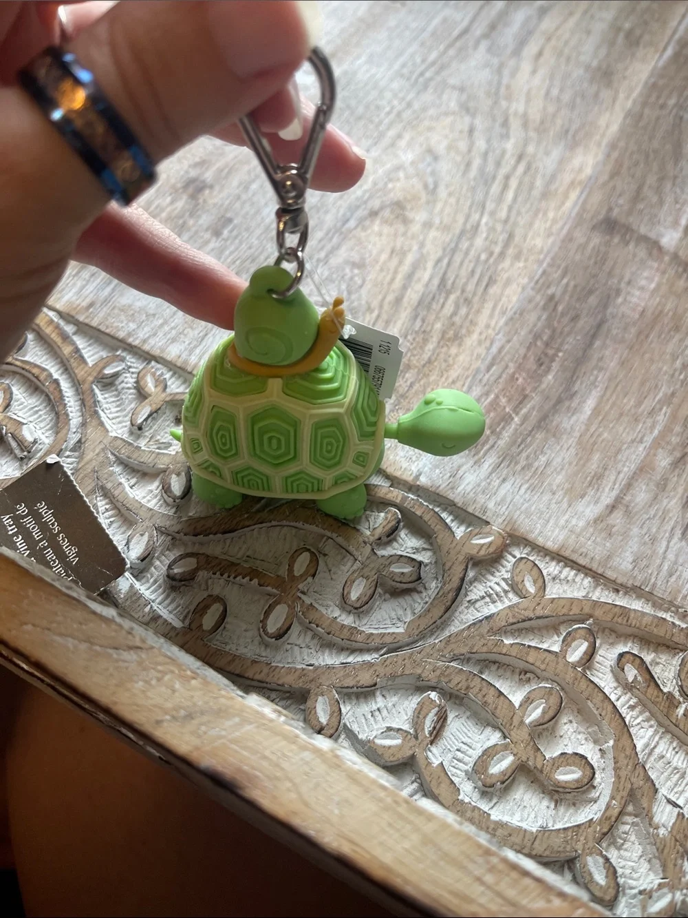Green Turtle Keychain Pocketbac Holder